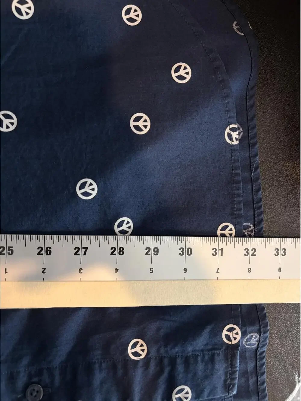 Men's‎ The North Face Circular Design Peace Sign Print Shirt XXL Navy
